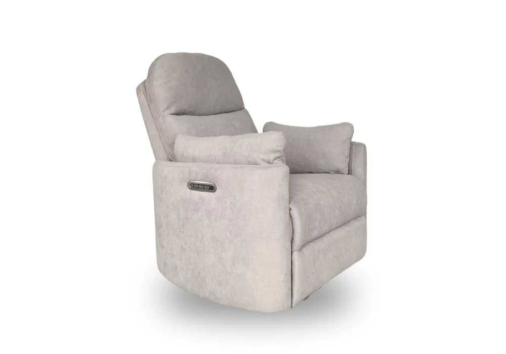 Babyhood Firenza electric feeding and recliner glider chair in latte