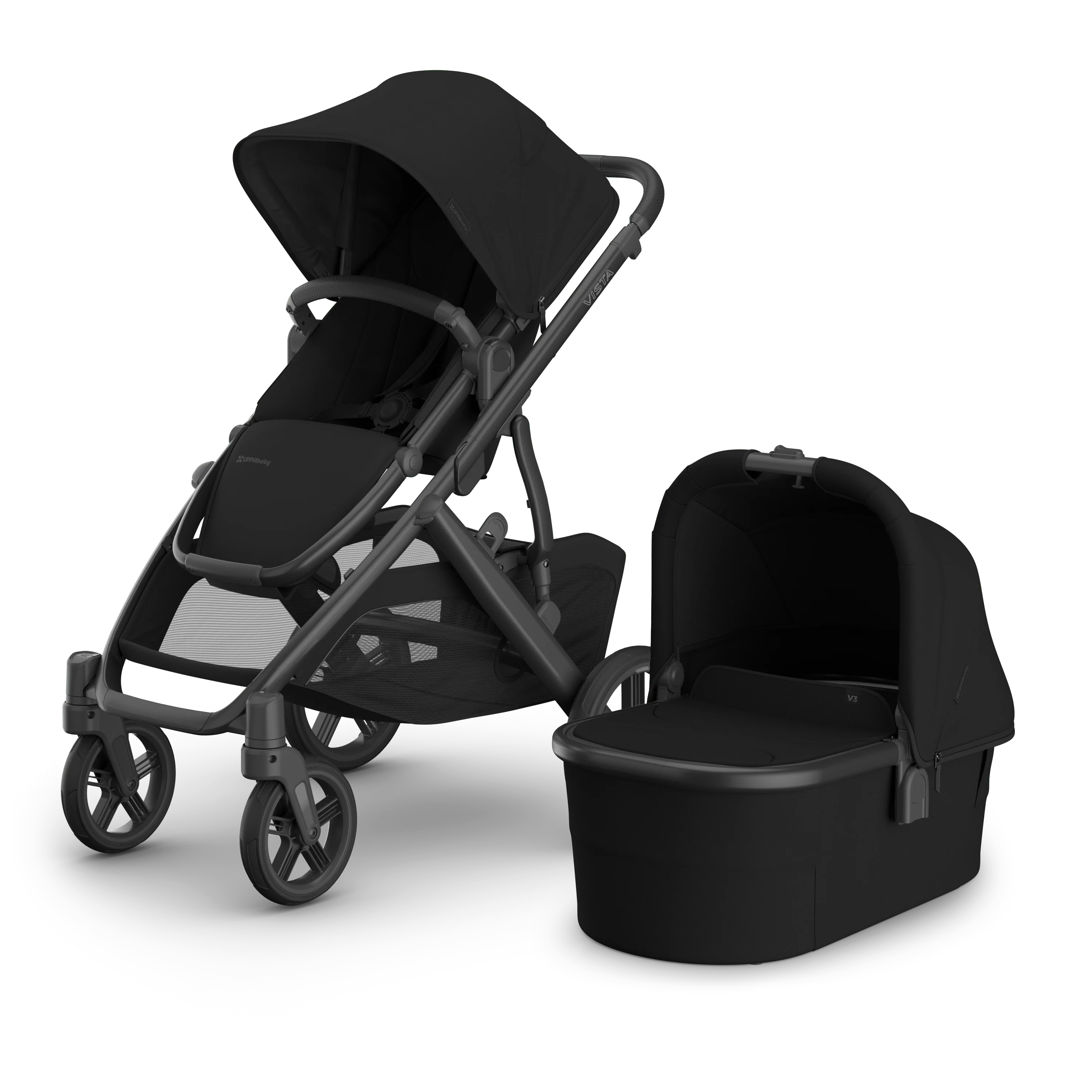 UPPAbaby Vista V3 pram and bassinet in the James colourway