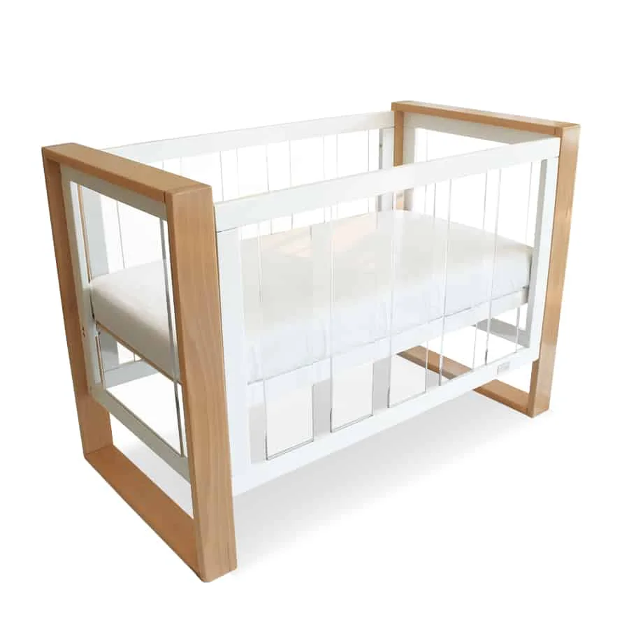 Kaylula Bella Cot with drop side raised