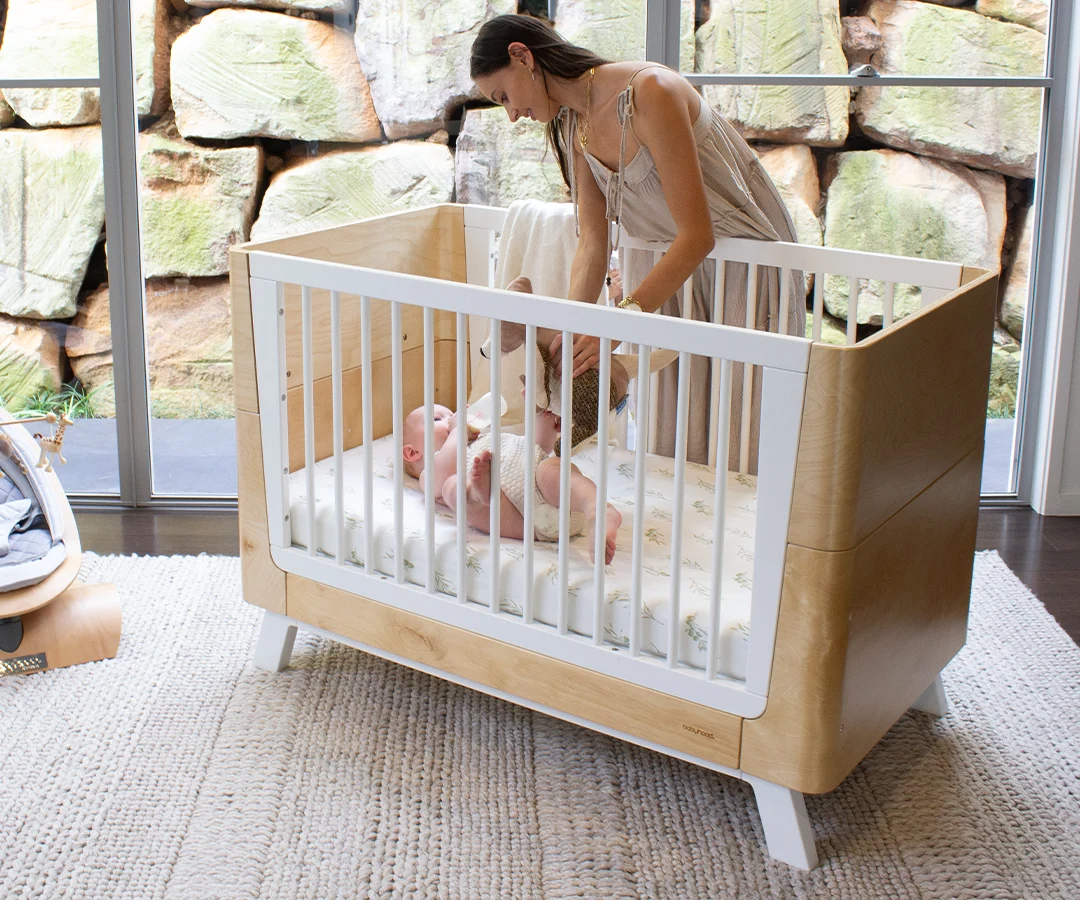 Kaylula Rumi Cot shown in the manufacturer's nursery photograph